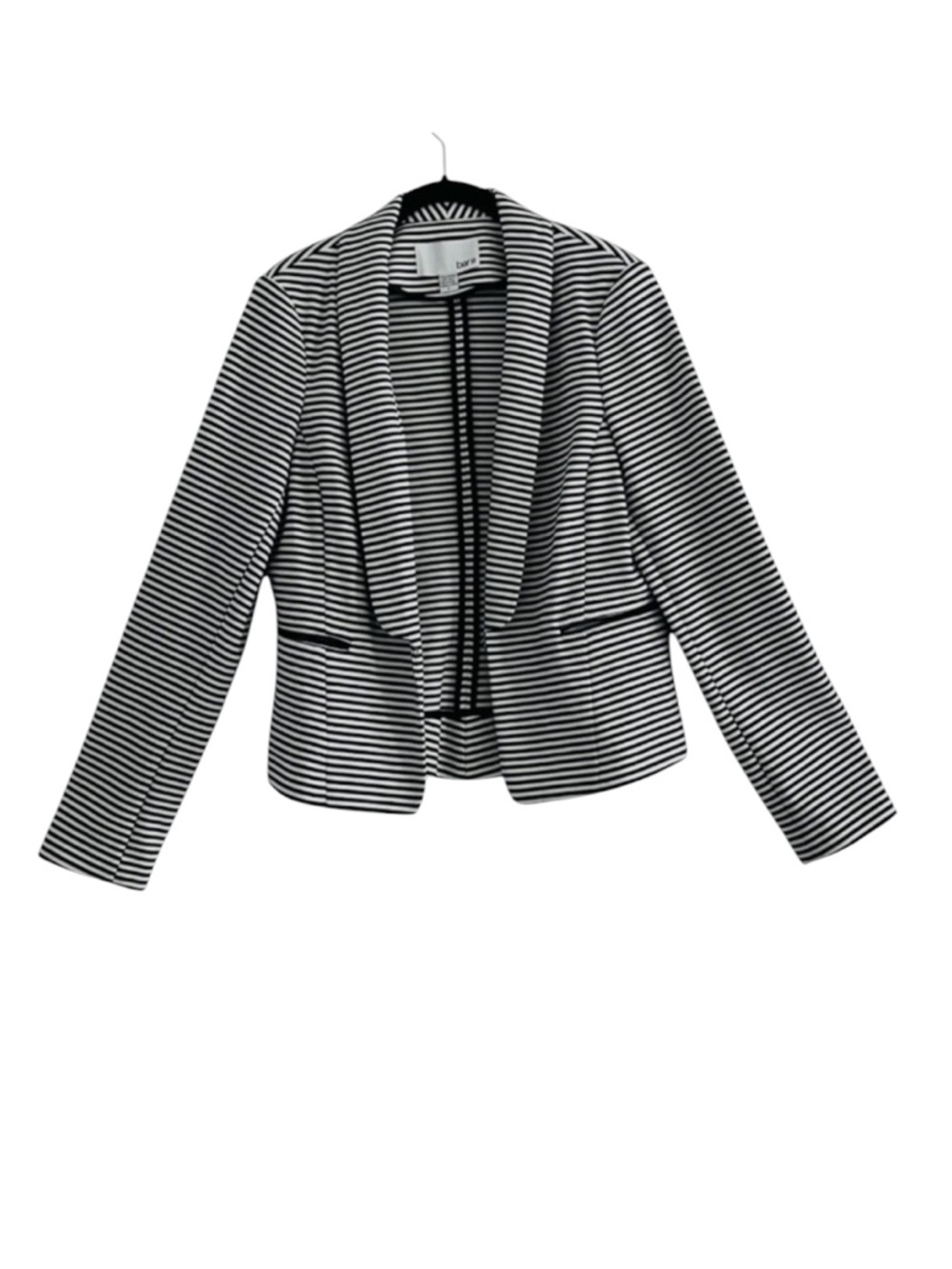 Bar III Monochrome Striped Jacket Size L
